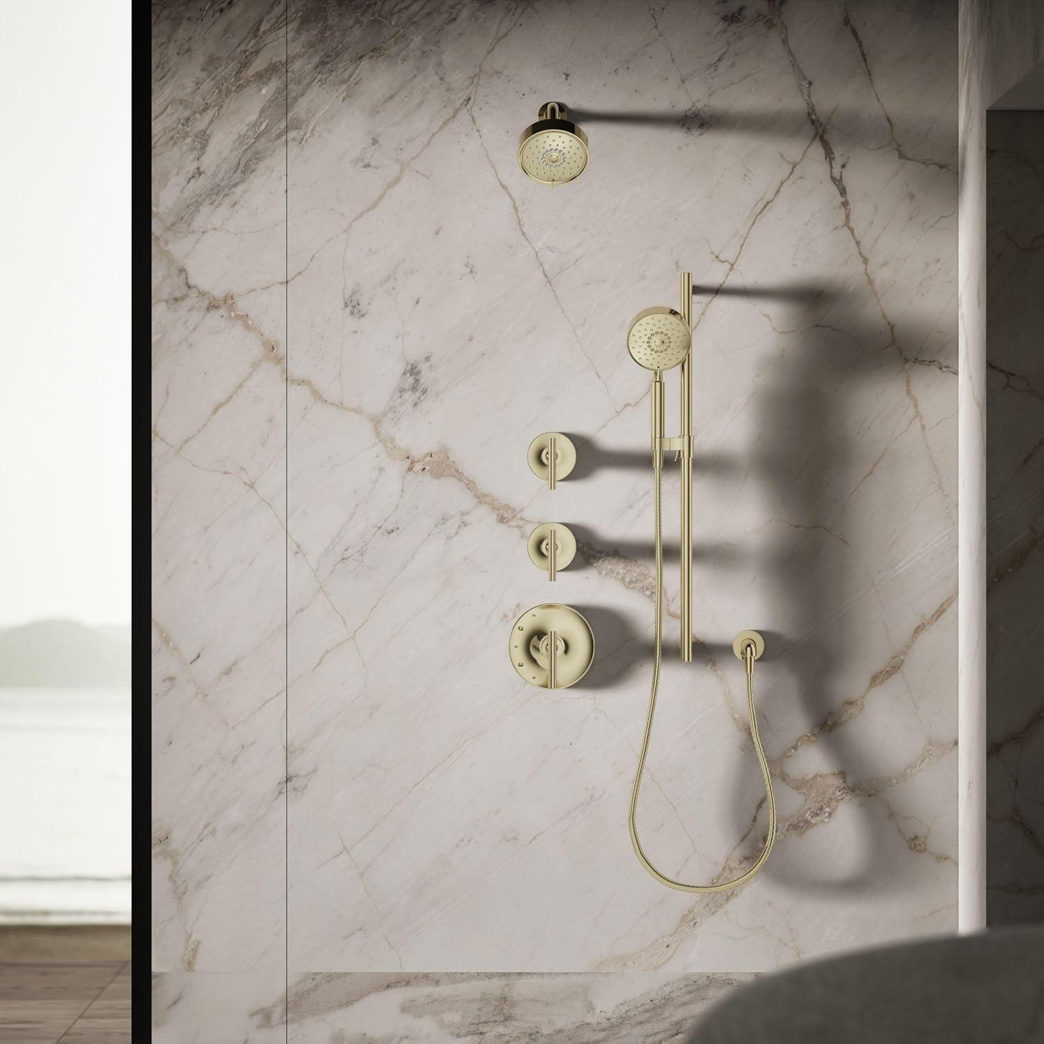 Kohler Purist® 1.75 Gpm Multifunction Wall Mount Showerhead, Three Spray Settings, 5.5" High Pressure Spray Head