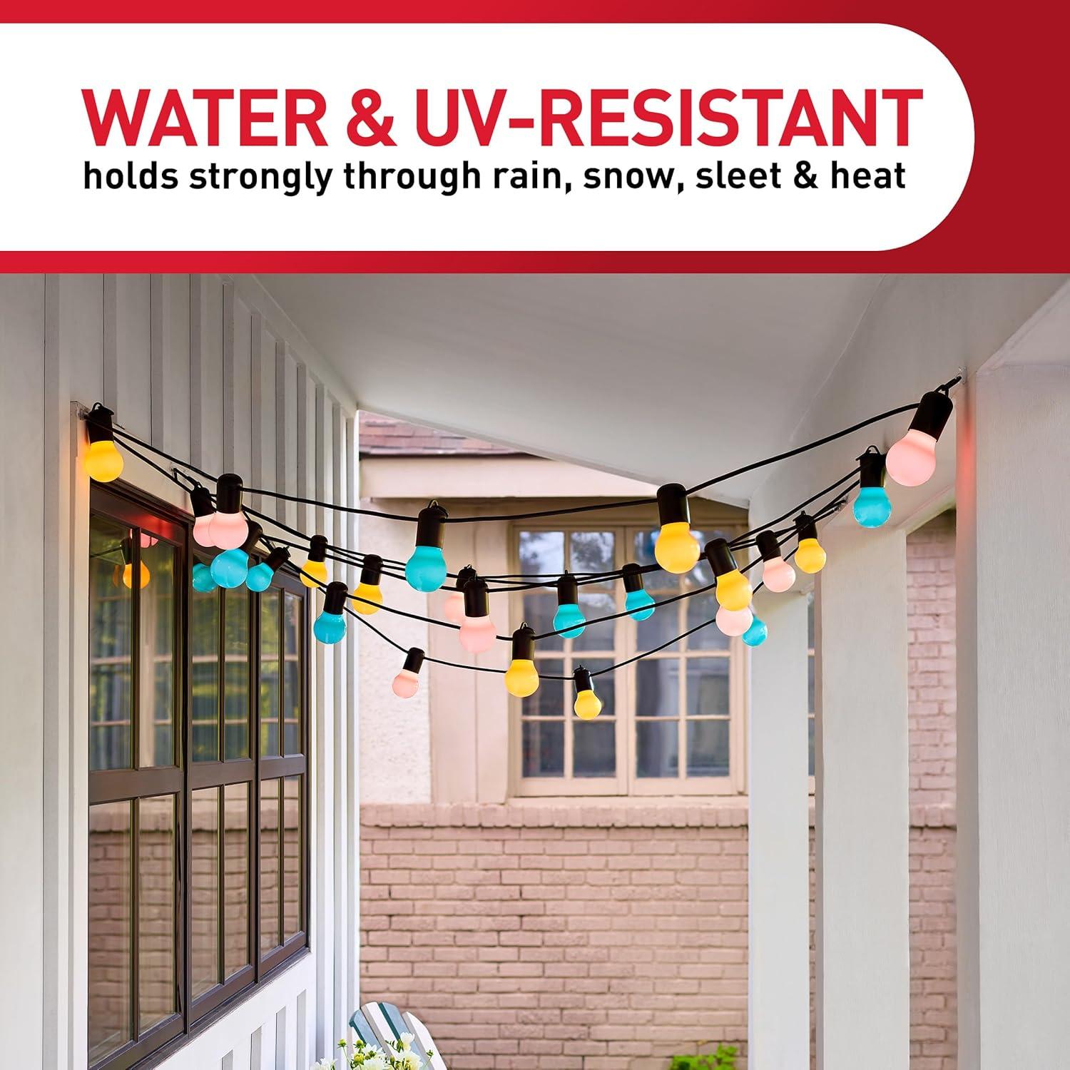 Command Outdoor Light Clips, Clear, 20 Clips, 24 Strips (AW017-20NA) - 1