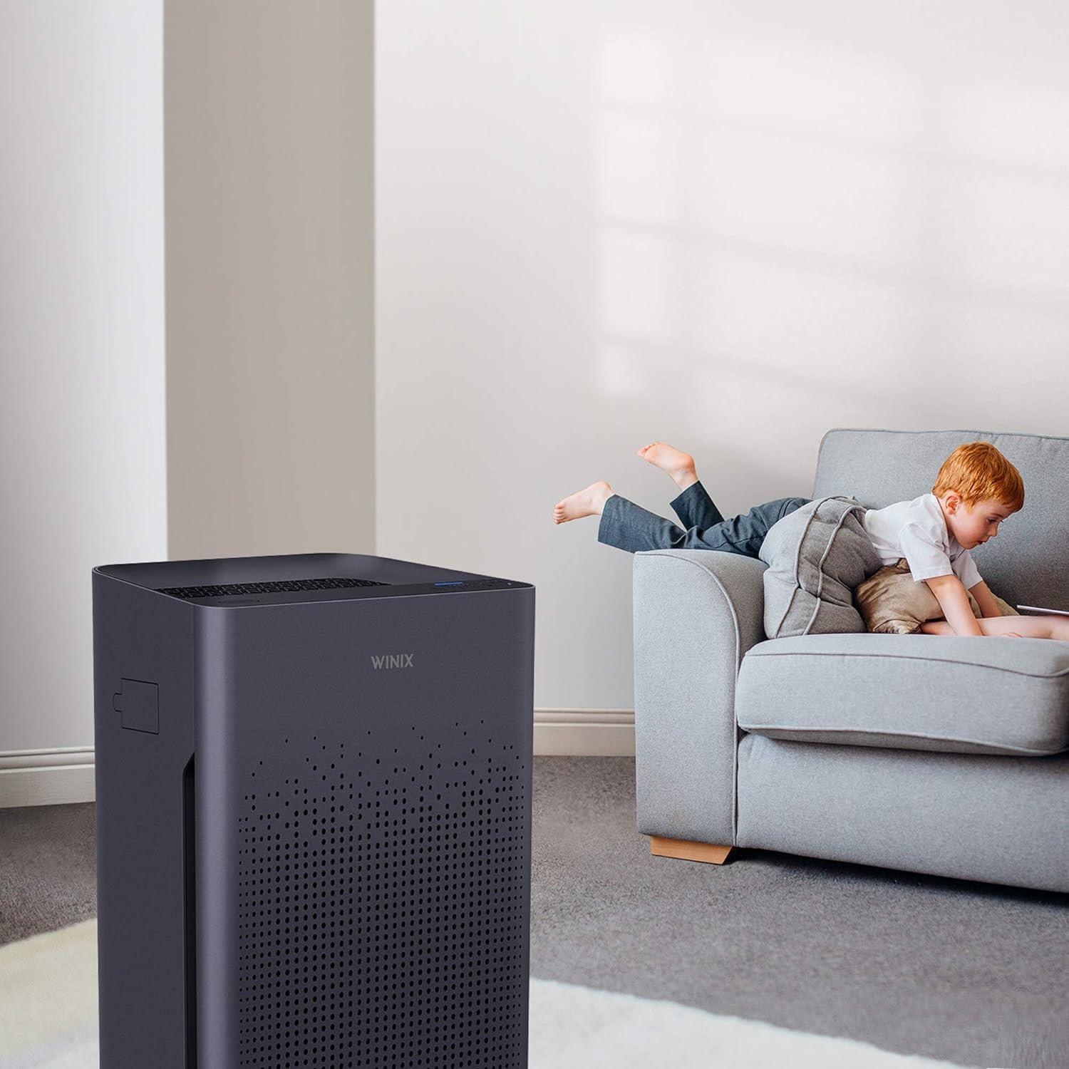 Winix AM80 4-Stage True HEPA Air Purifier with Washable AOC Carbon Filter & PlasmaWave Technology