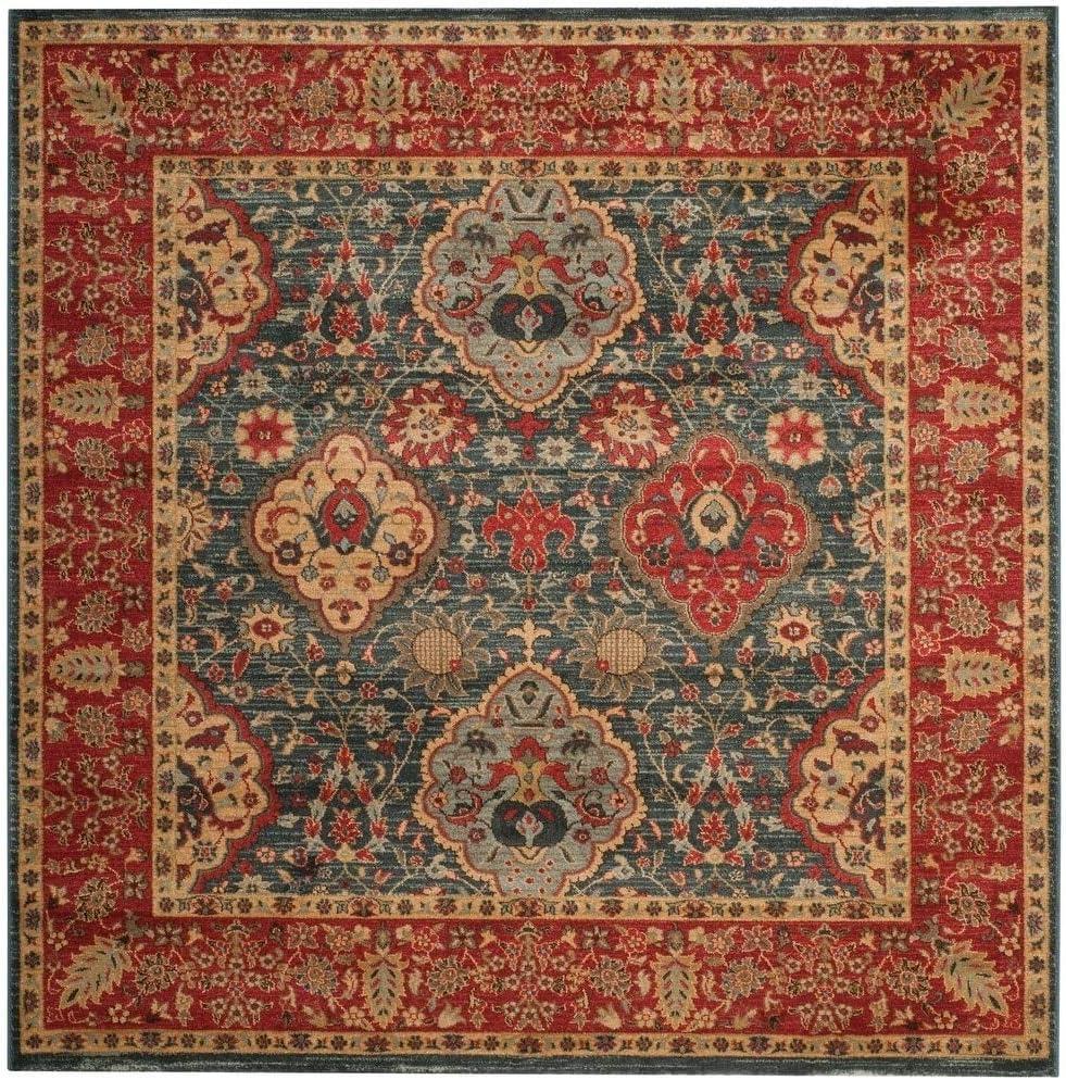 Mahal MAH655 Power Loomed Indoor Area Rug - Navy/Red - 8'9"x11'9" - Safavieh.
