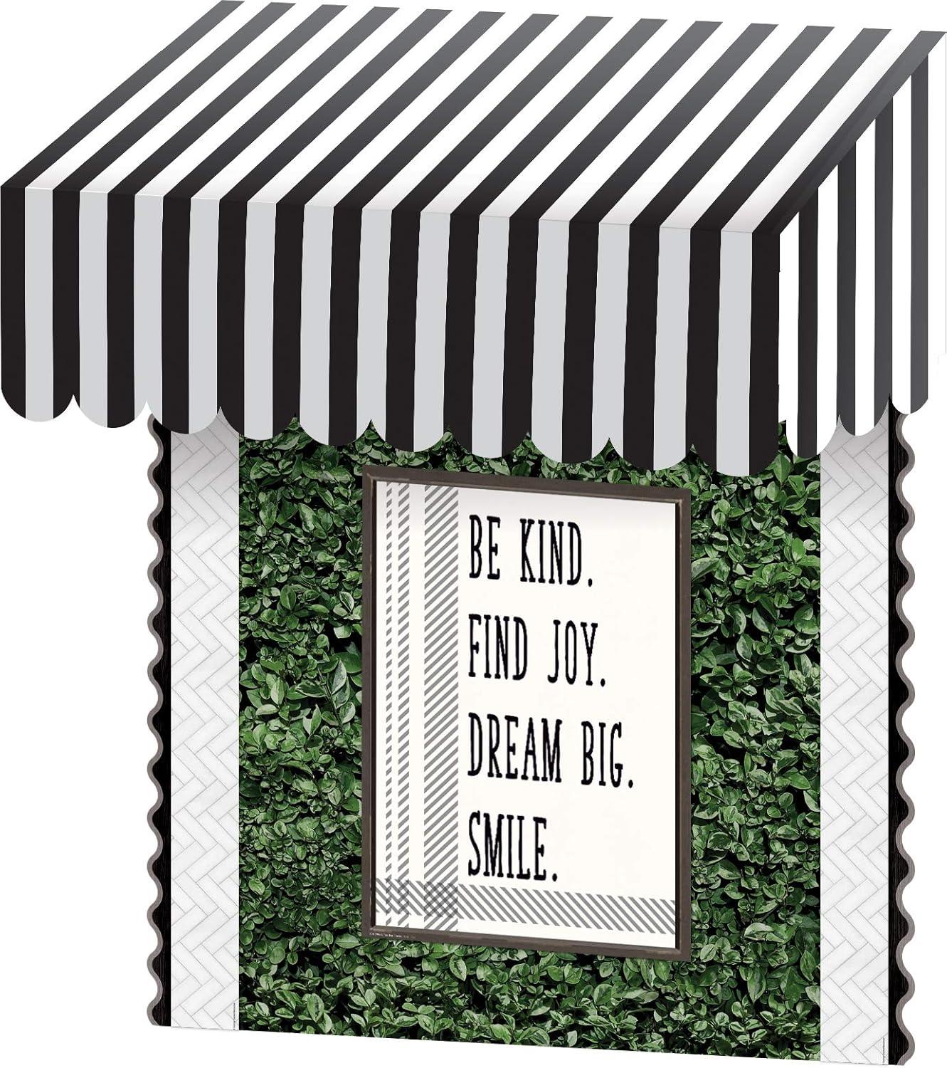 Teacher Created Resources Black & White Stripes Awning (TCR77505)