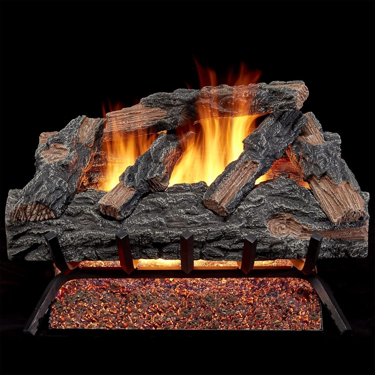 HearthSense Vented Gas Log Set, 55,000 BTU - Model# MO24HVL