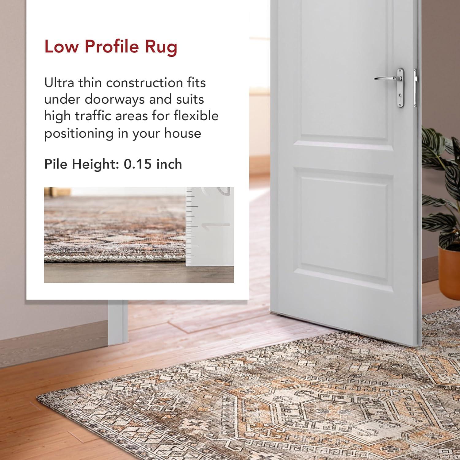 nuLOOM Mae SpinClean Machine Washable Stain-Resistant Area Rug