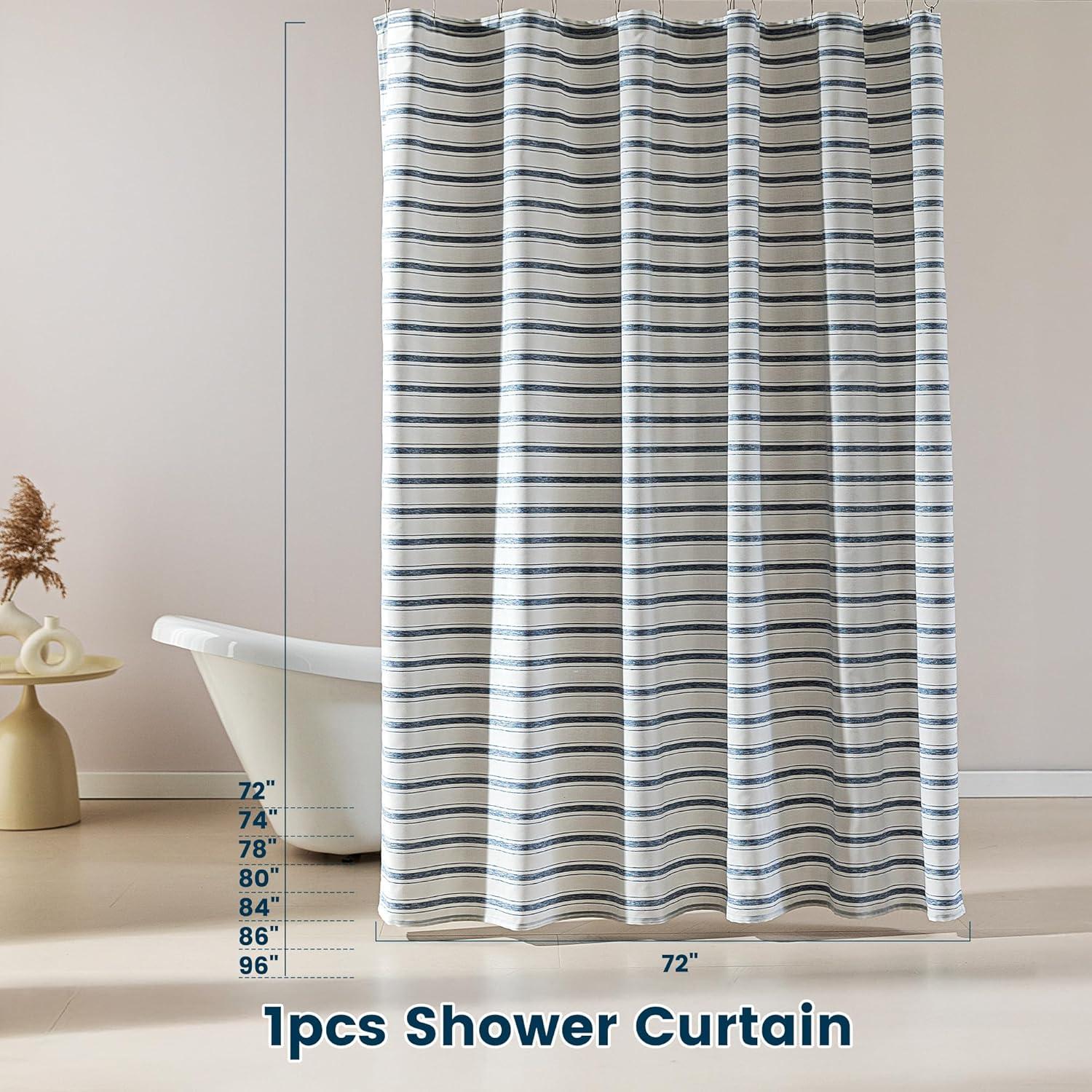 Lush Decor Striped Shower Curtain