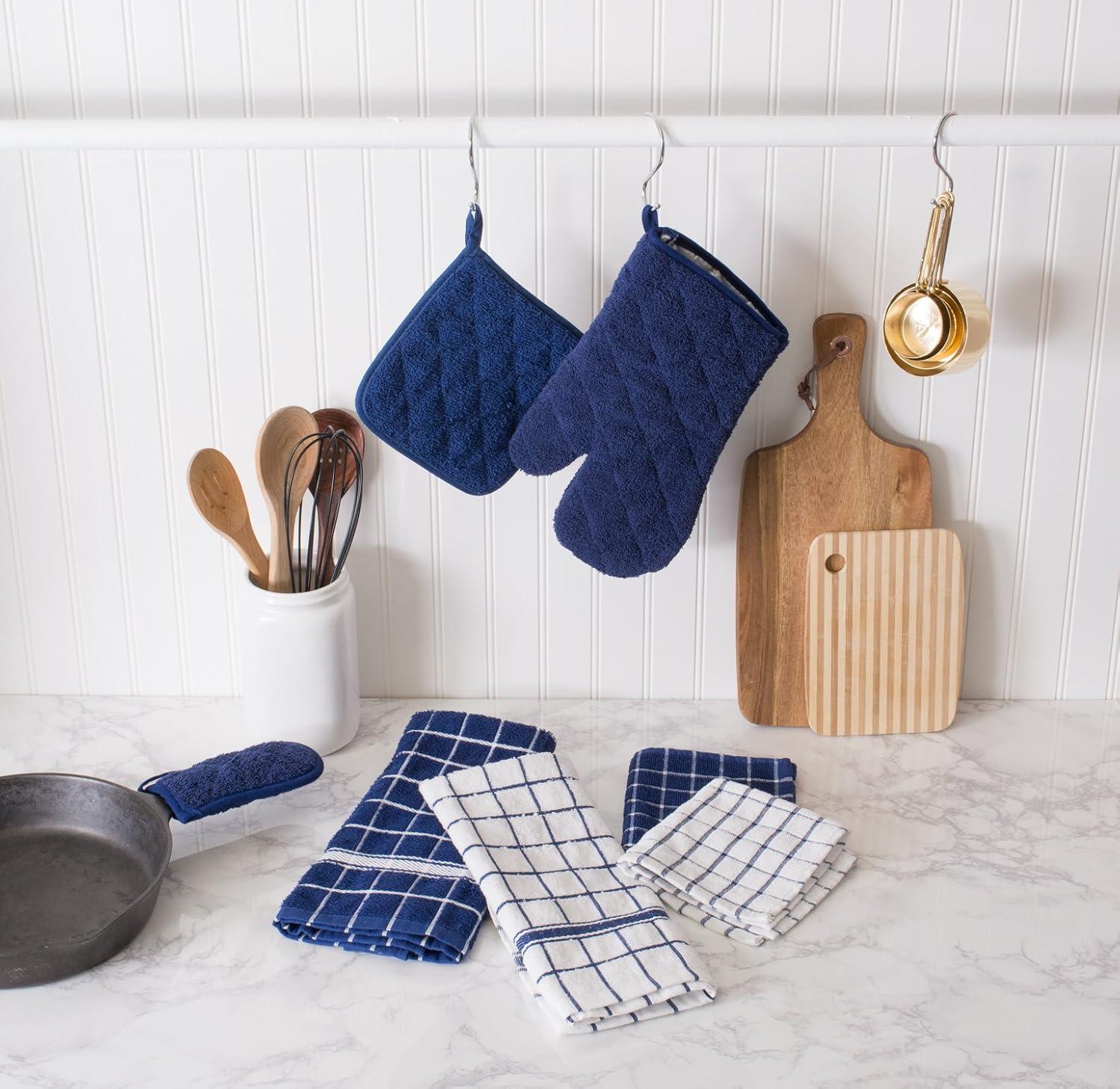 Design Imports Cotton Blend Oven Mitt Set