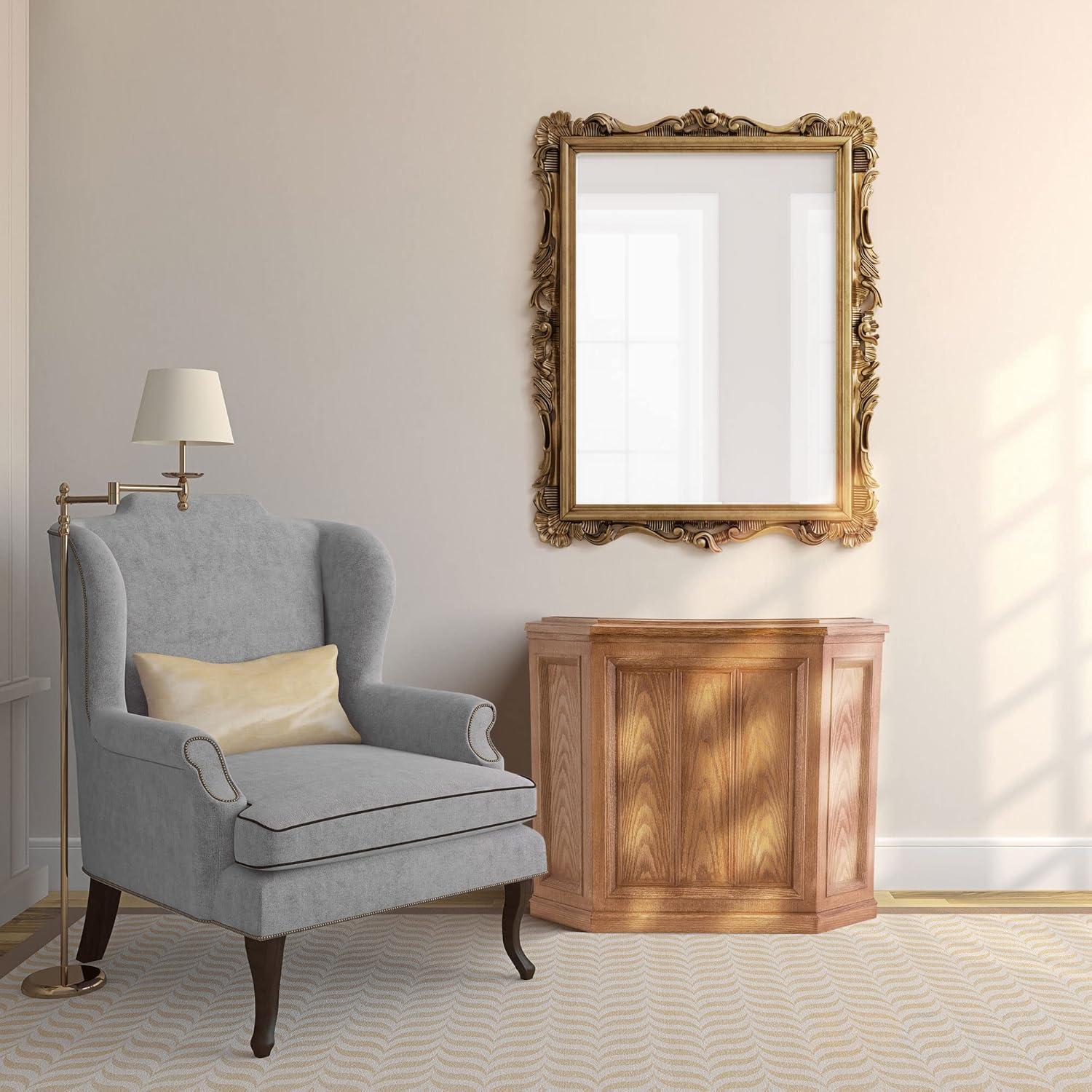 AIRCARE 696 400HB Whole House Credenza Evaporative Humidifier for 3600 sq. ft, Light Oak