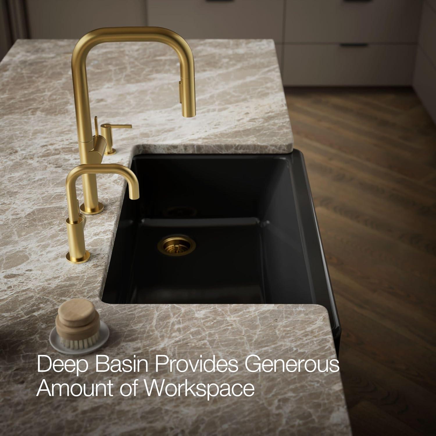 Whitehaven® Self-Trimming 36" L x 22" W Farmhouse Kitchen Sink