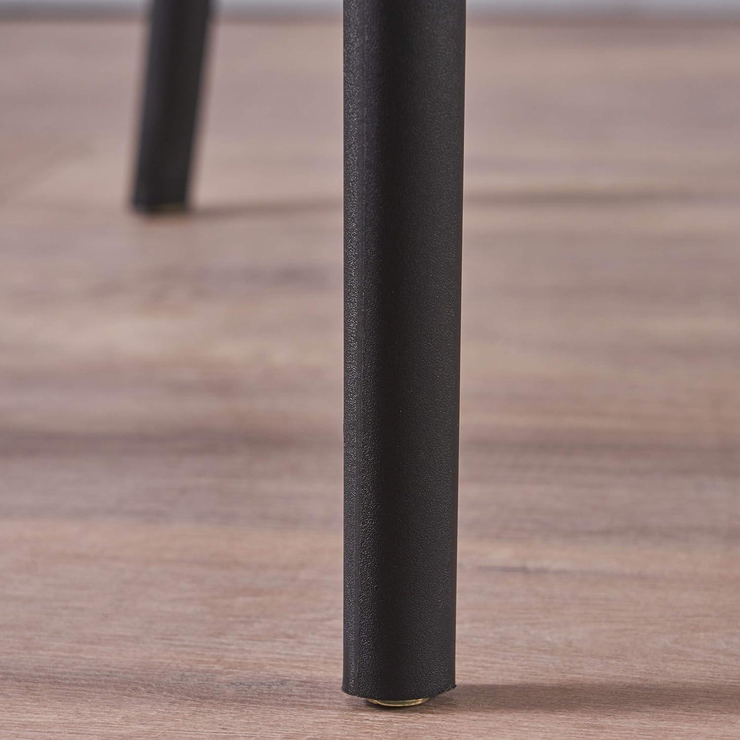 Ali Set of 2 Black Plastic Indoor Chairs