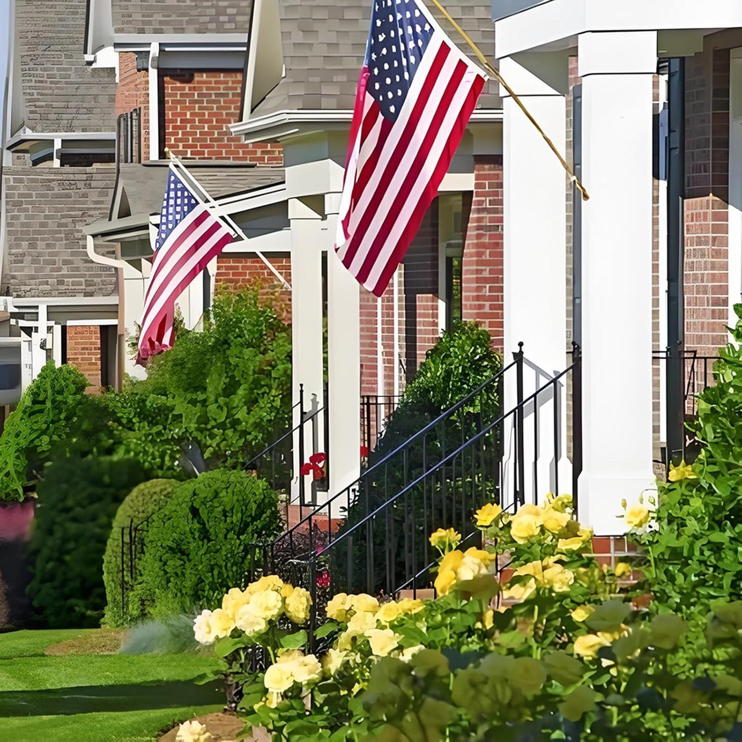 American flag USA flag 3x5FT-Embroidered Stars Flag Double Stitched Sewn Stripes Outdoors Indoors Heavy Duty flag Brass Grommets Banner