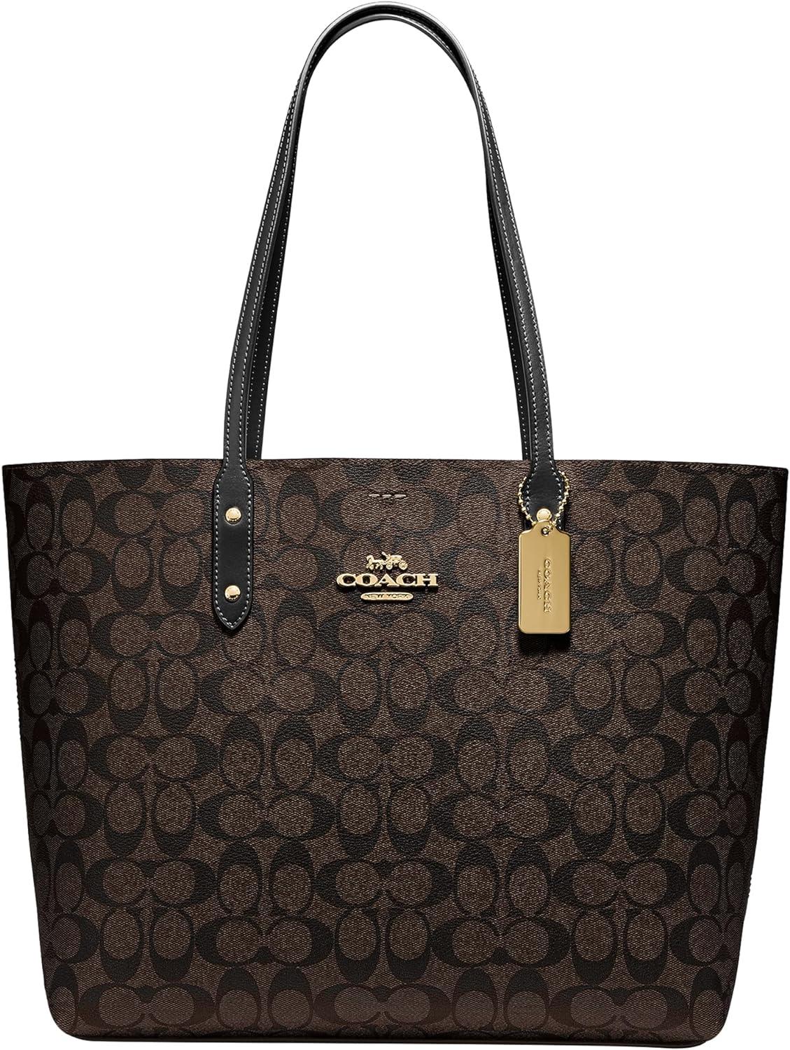 Coach Town Tote in IM/Wine