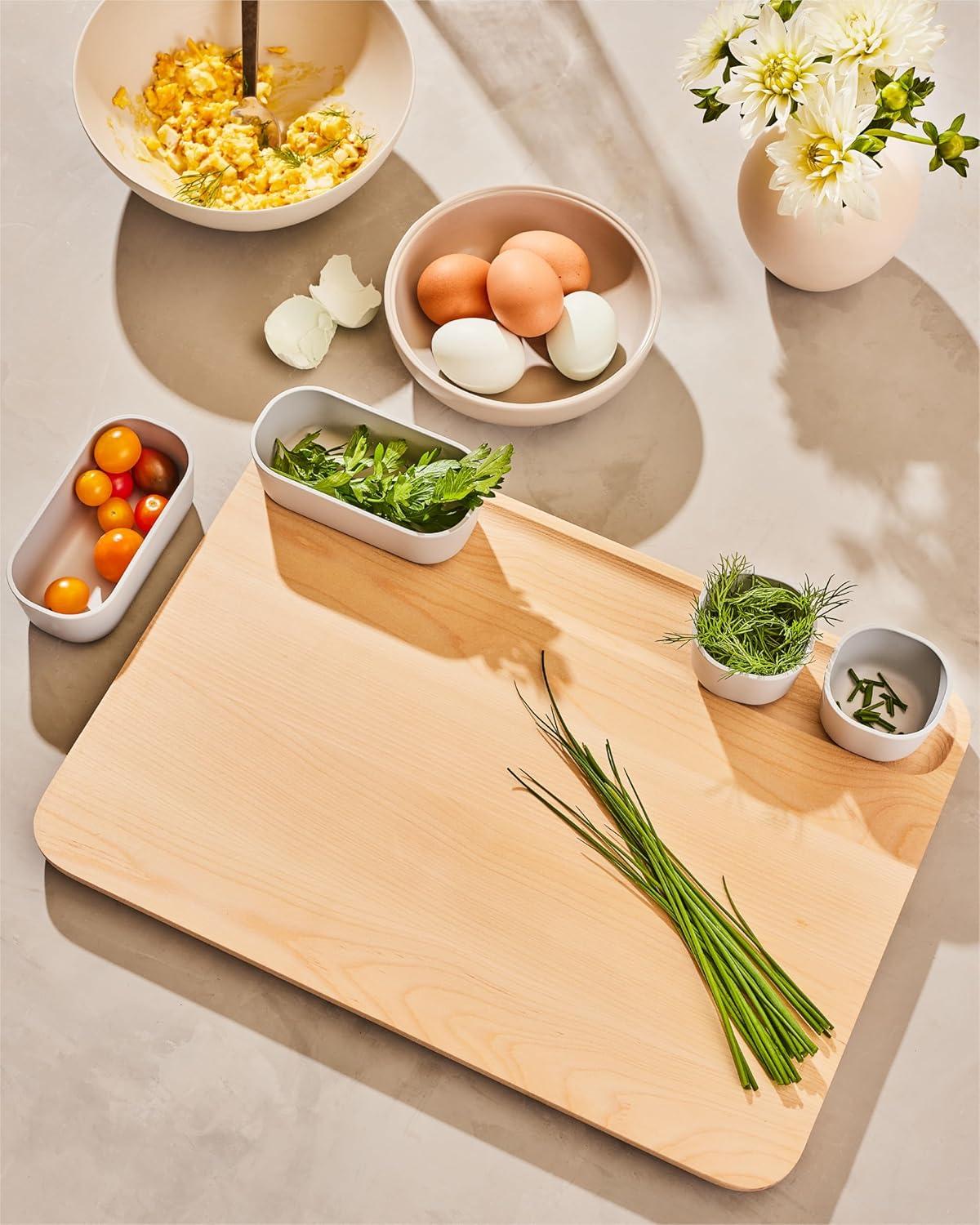 Caraway Home Large Cutting Board: Birch, BPA-Free, Hand Wash, 17.17" x 12.2", Brown, 1-Year Warranty