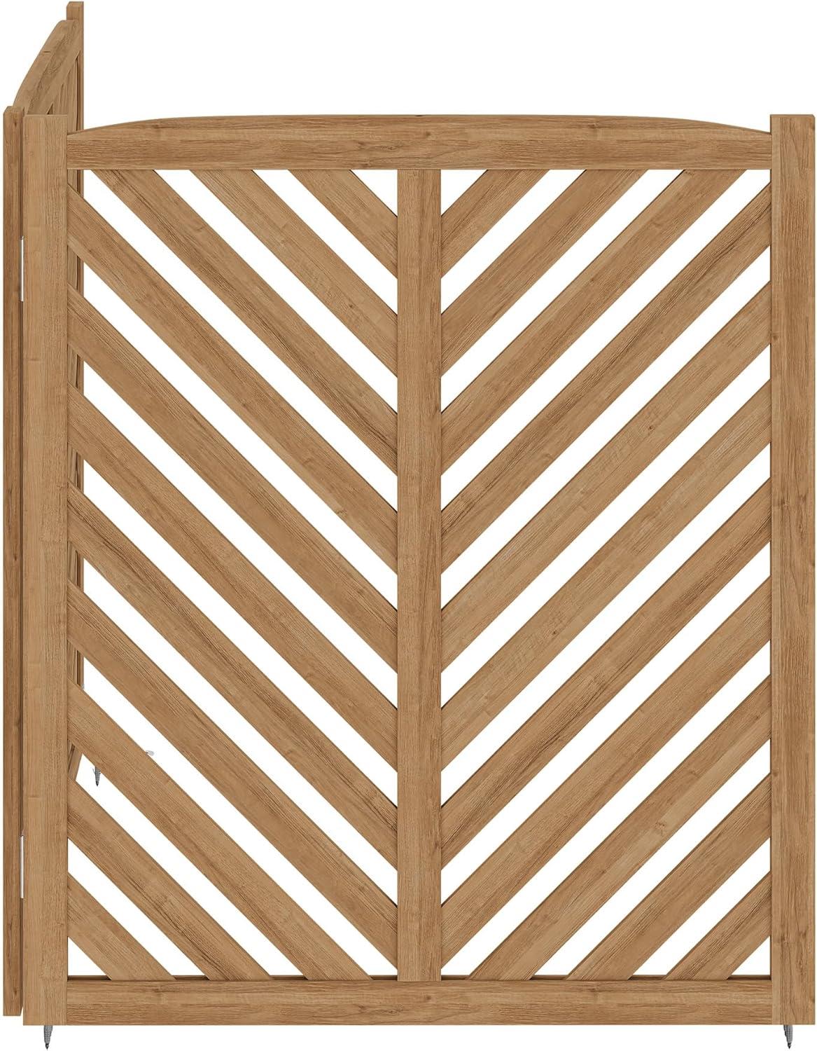 Wooden Outdoor Privacy Fence Panels (2 Panels)