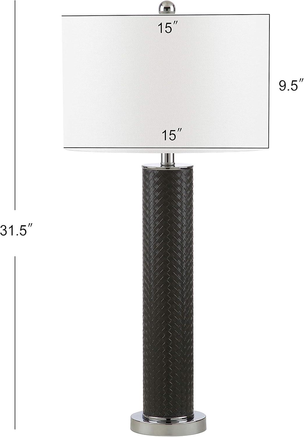 Ollie Table Lamp (Set of 2) - 31.5 Inch Height - LIT4404 - Grey Woven - Safavieh