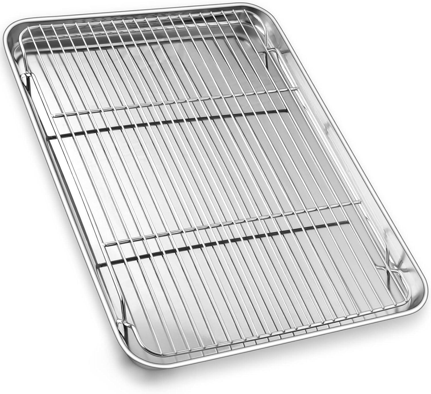 Stainless Steel Baking Sheet with Cooling Rack Set