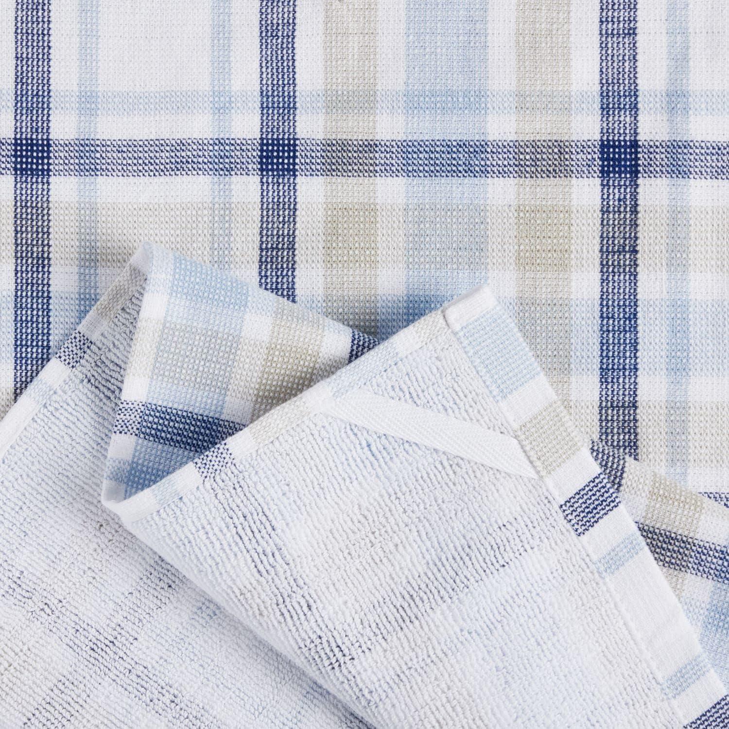 Martha Stewart Valley Plaid Dual Purpose Kitchen Towel 2-Pack Set