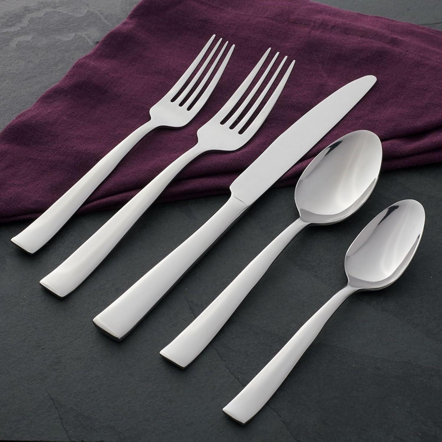 Monolith 20-Piece Stainless Steel Flatware Set for 4