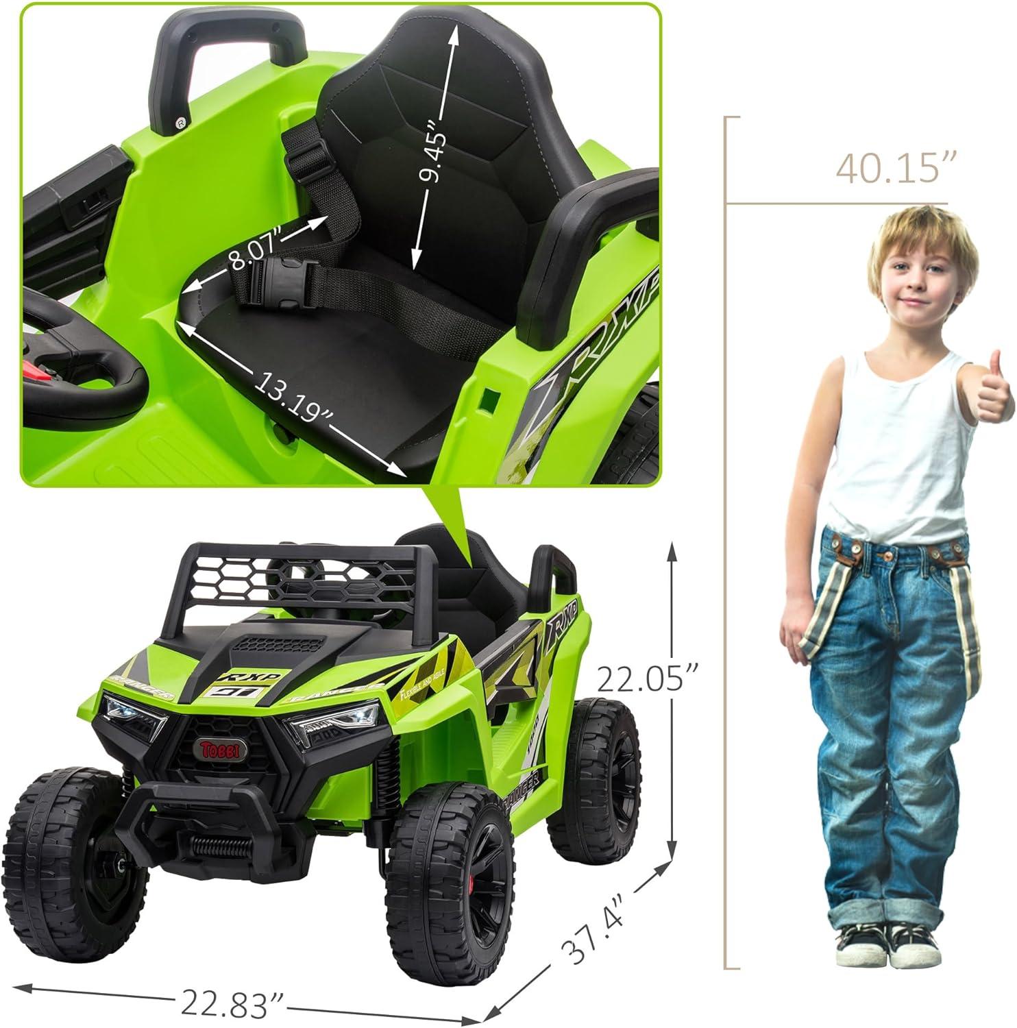 12V Kids Ride On UTV with LED Lights and Horn