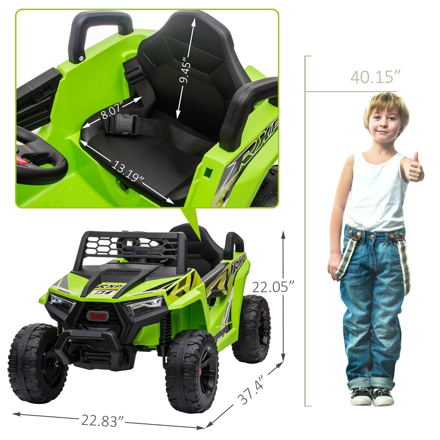 12V Kids Ride On UTV with LED Lights and Horn