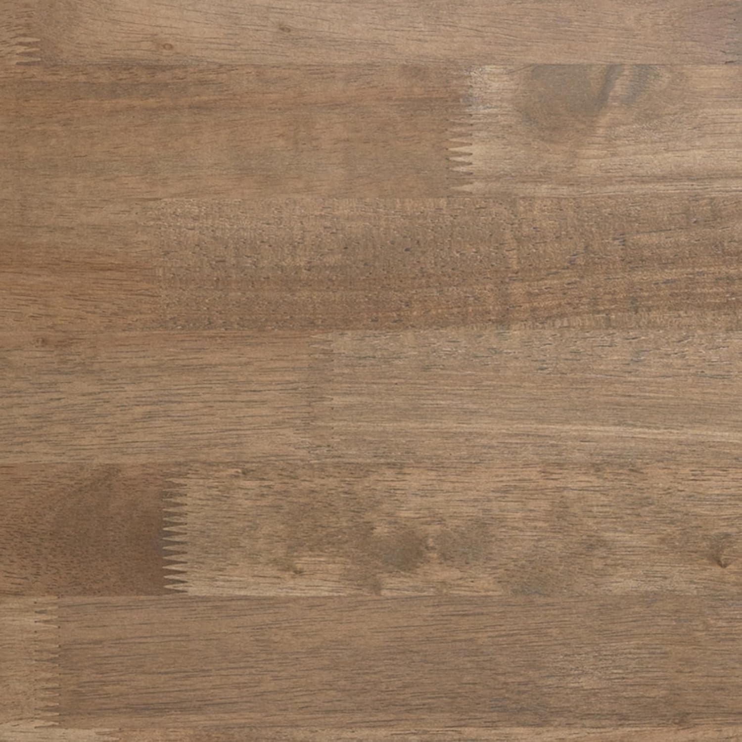 Taylor & Logan Cammie End Table Rustic Brown: Solid Wood, Trestle Base, 19.75" Height