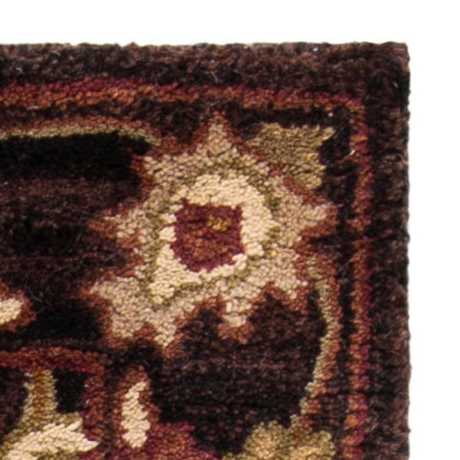 Antiquity AT51 Hand Tufted Indoor Area Rug - Dark Plum/Gold - 8'3"x11' - Safavieh