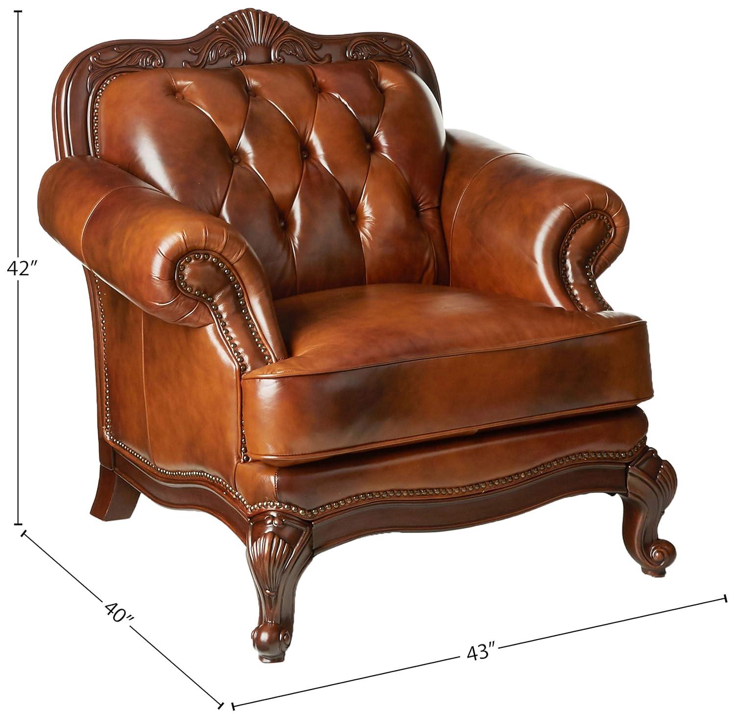 Andrew Home Studio Daosta Leather Armchair