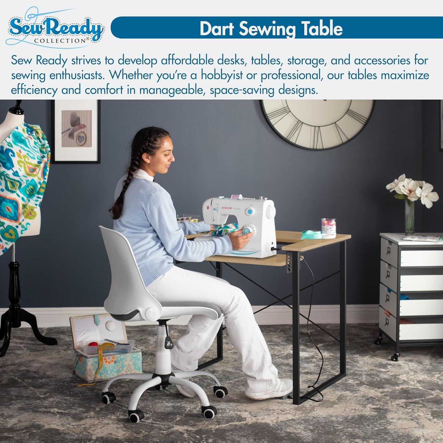 Sew Ready 41'' x 23'' Sewing Table with Sewing Machine Platform