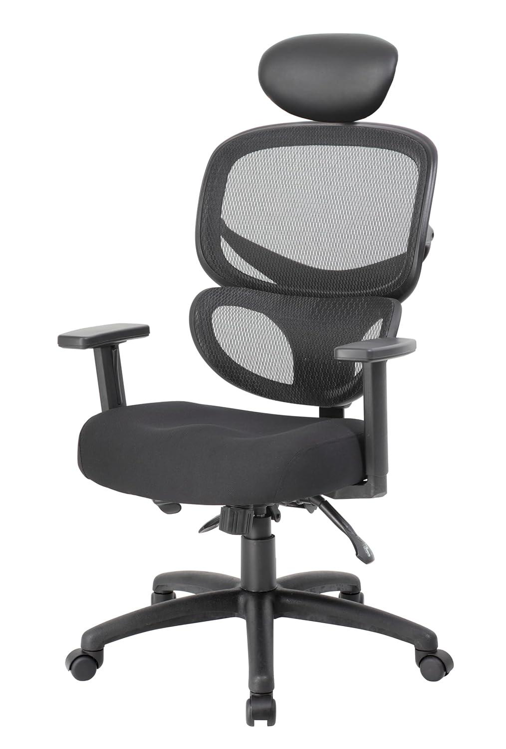 Boss Multi-Function Mesh Task Chair w/Headrest