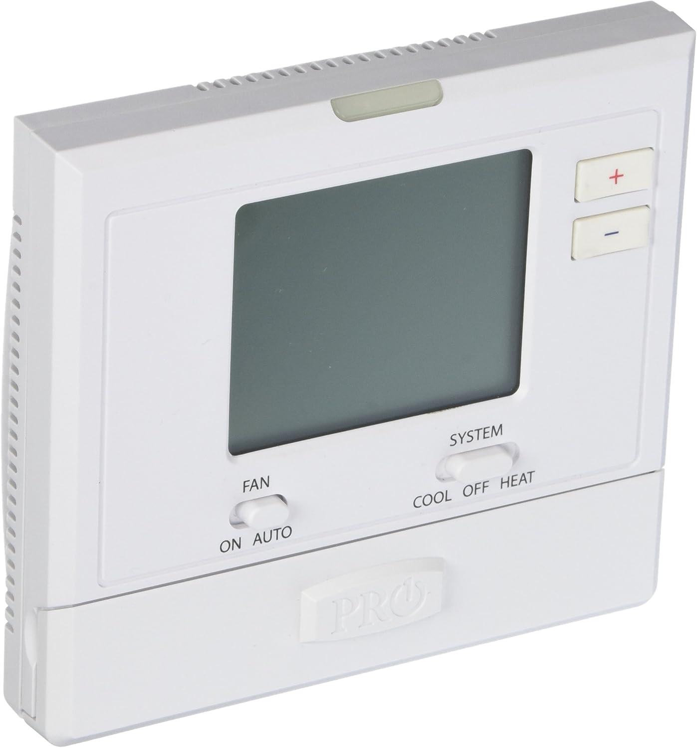 White Digital Non-Programmable Thermostat with Large Display