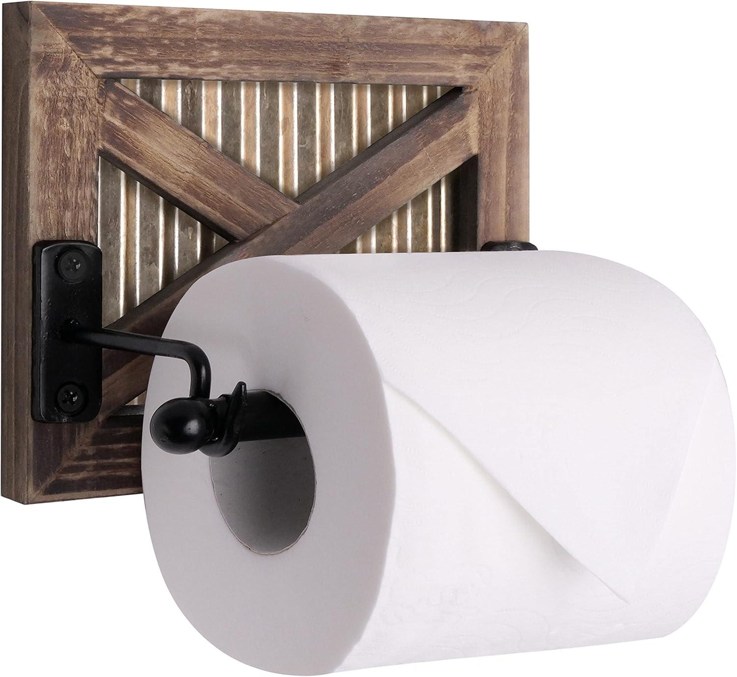 Autumn Alley Wall Mount Rustic Farmhouse Toilet Paper Holder