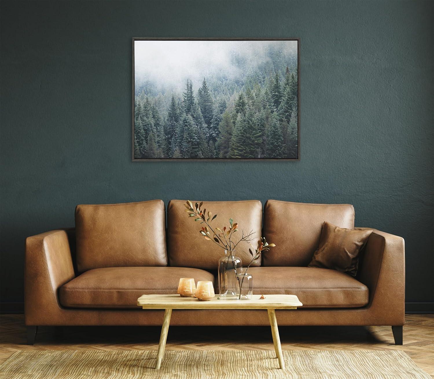 Kate & Laurel All Things Decor 28"x38" Sylvie Evergreen Dream 2: Tranquil Forest Canvas Art by F2Images