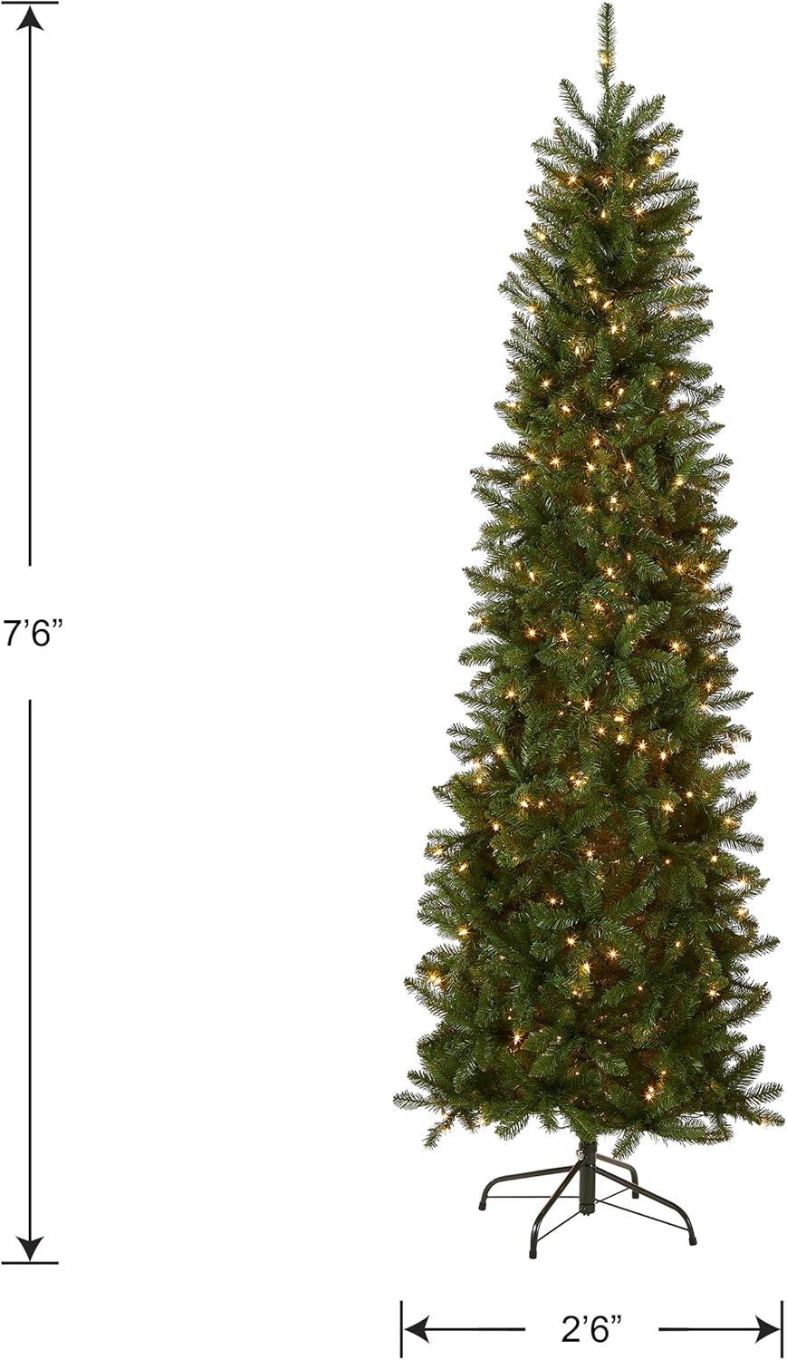 National Tree KW7-300-75 7.5 ft. Kingswood Fir Hinged Pencil Tree