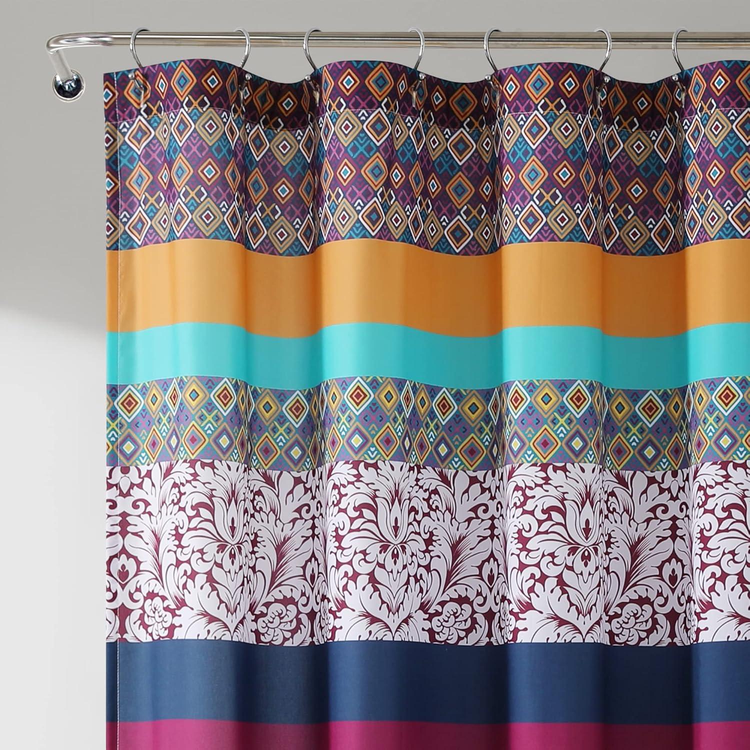 Lush Decor Boho Stripe Striped Shower Curtain