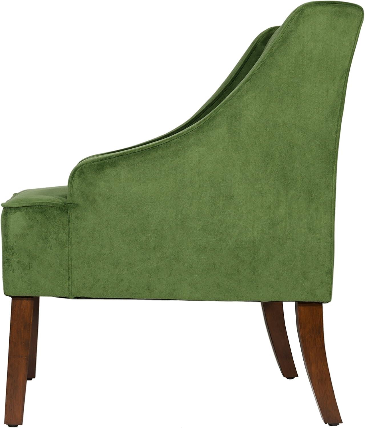 Velvet Swoop Armchair - HomePop