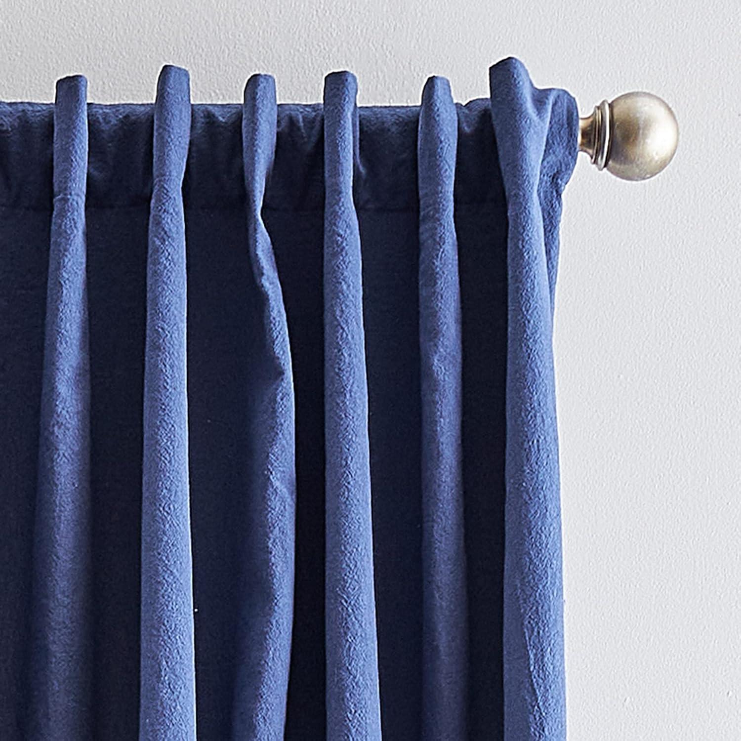 Peri Home Cotton Blend Room Darkening Curtains / Drapes Pair (Set of 2)