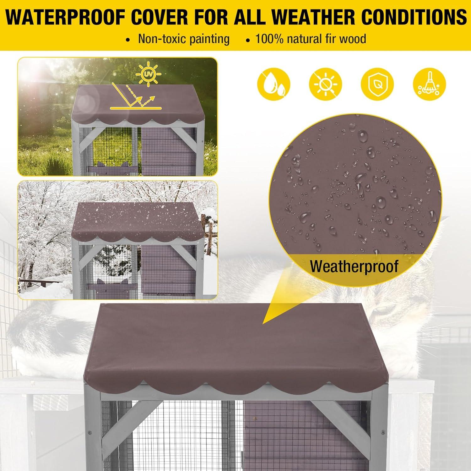 Aivituvin Portable Cat Playpen