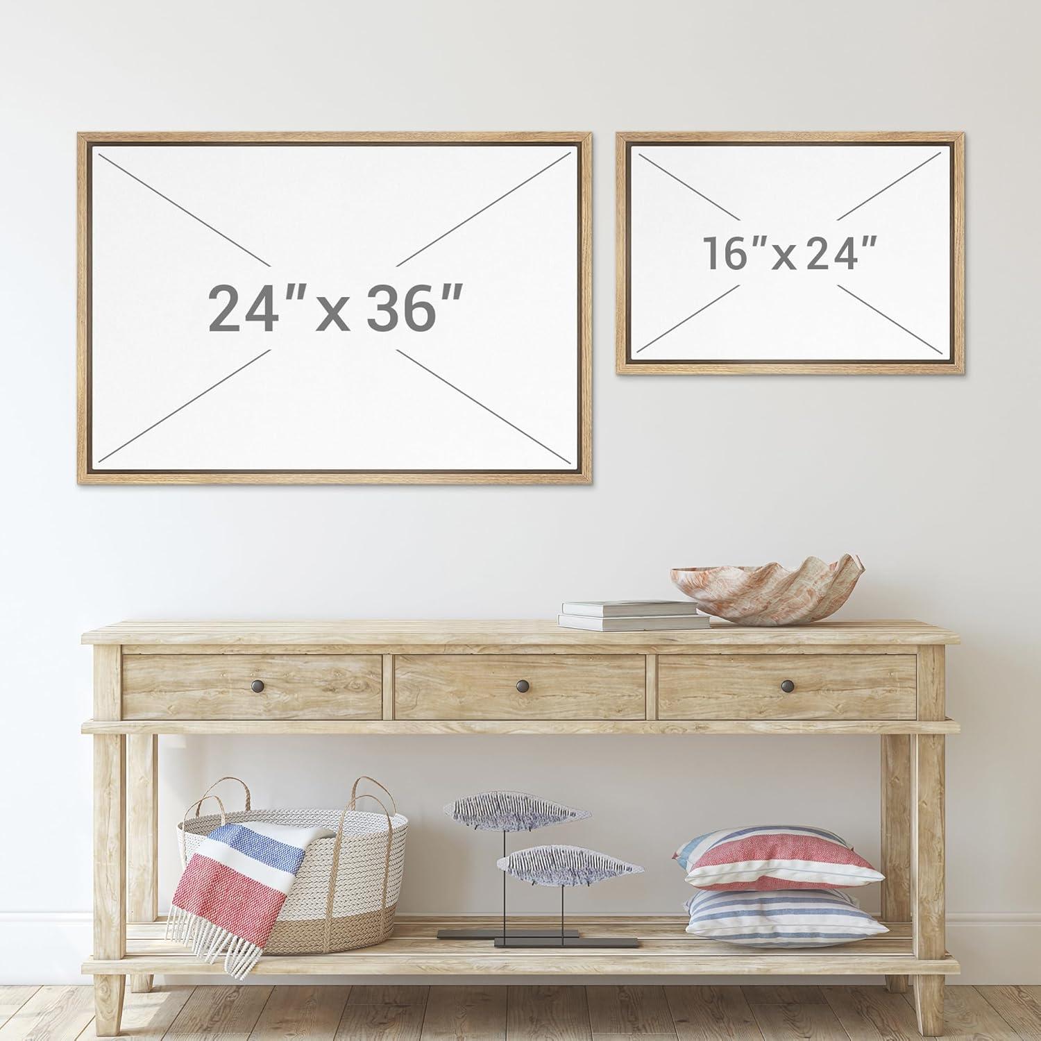 IDEA4WALL Woodland Forest Landscape " IDEA4WALL Framed Canvas Print Wall Art Woodland Nursery Decor Pastel Green Pine Tree Forest Landscape Nature Wilderness Fine Art Decorative Rustic For Living Room, Bedroom, Office "