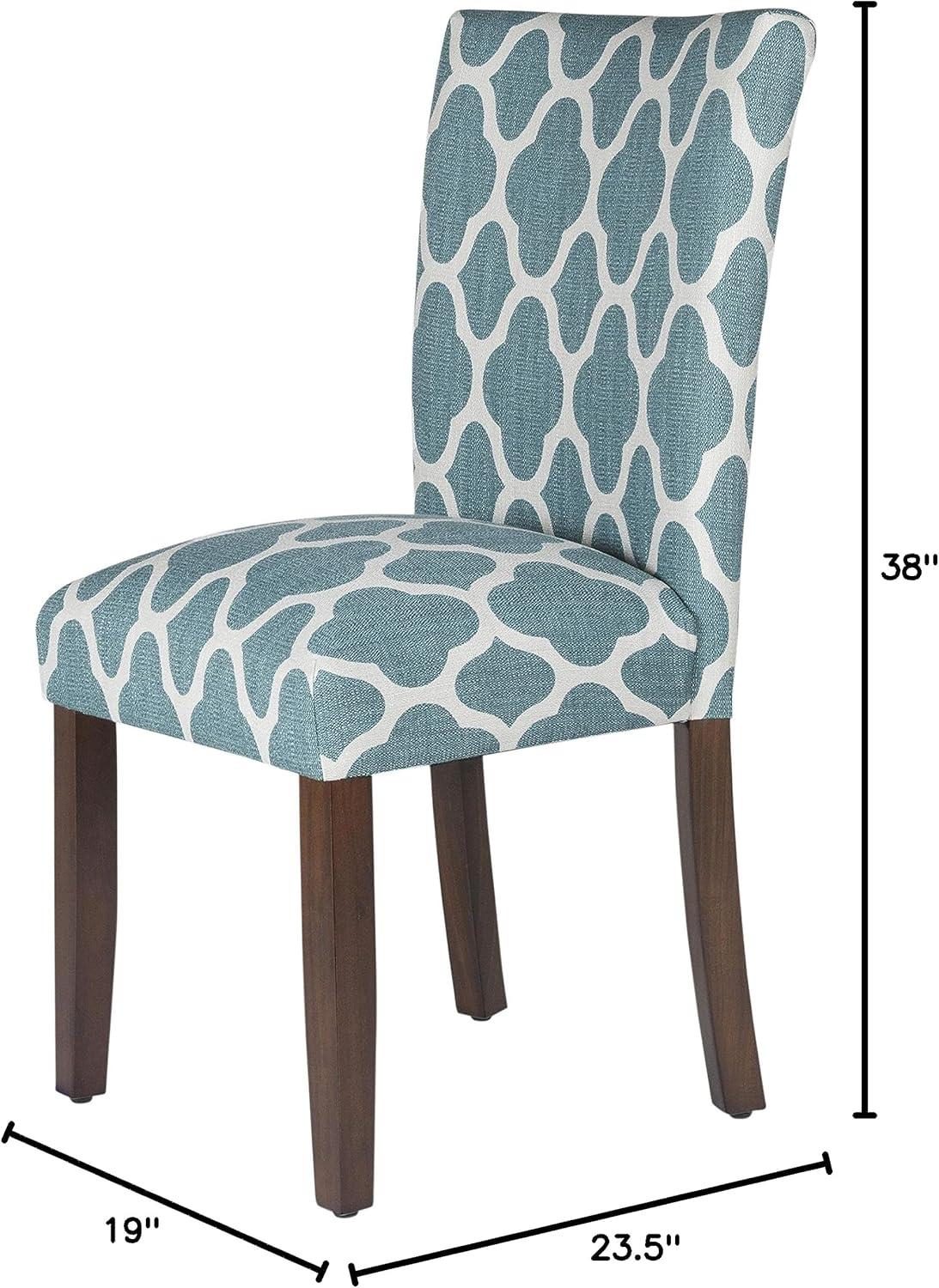 HomePop Parsons Dining Chairs (Set of 2), Quatrefoil