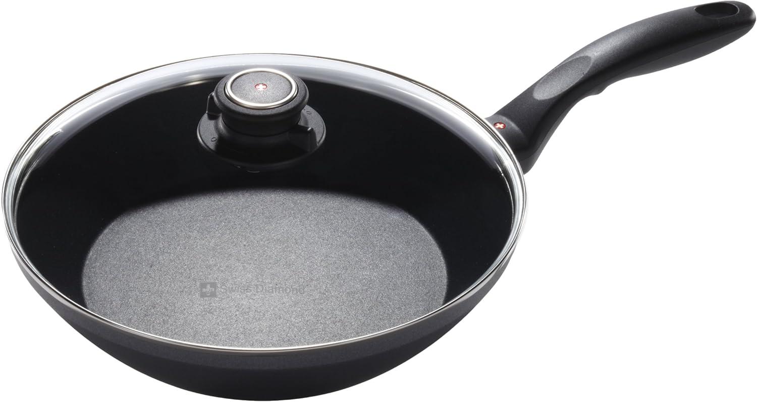 Swiss Diamond Swiss Diamond EDGE Aluminum Non-Stick Frying Pan with Lid