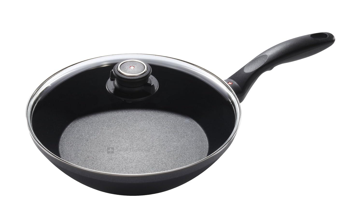 Swiss Diamond Swiss Diamond EDGE Aluminum Non-Stick Frying Pan with Lid
