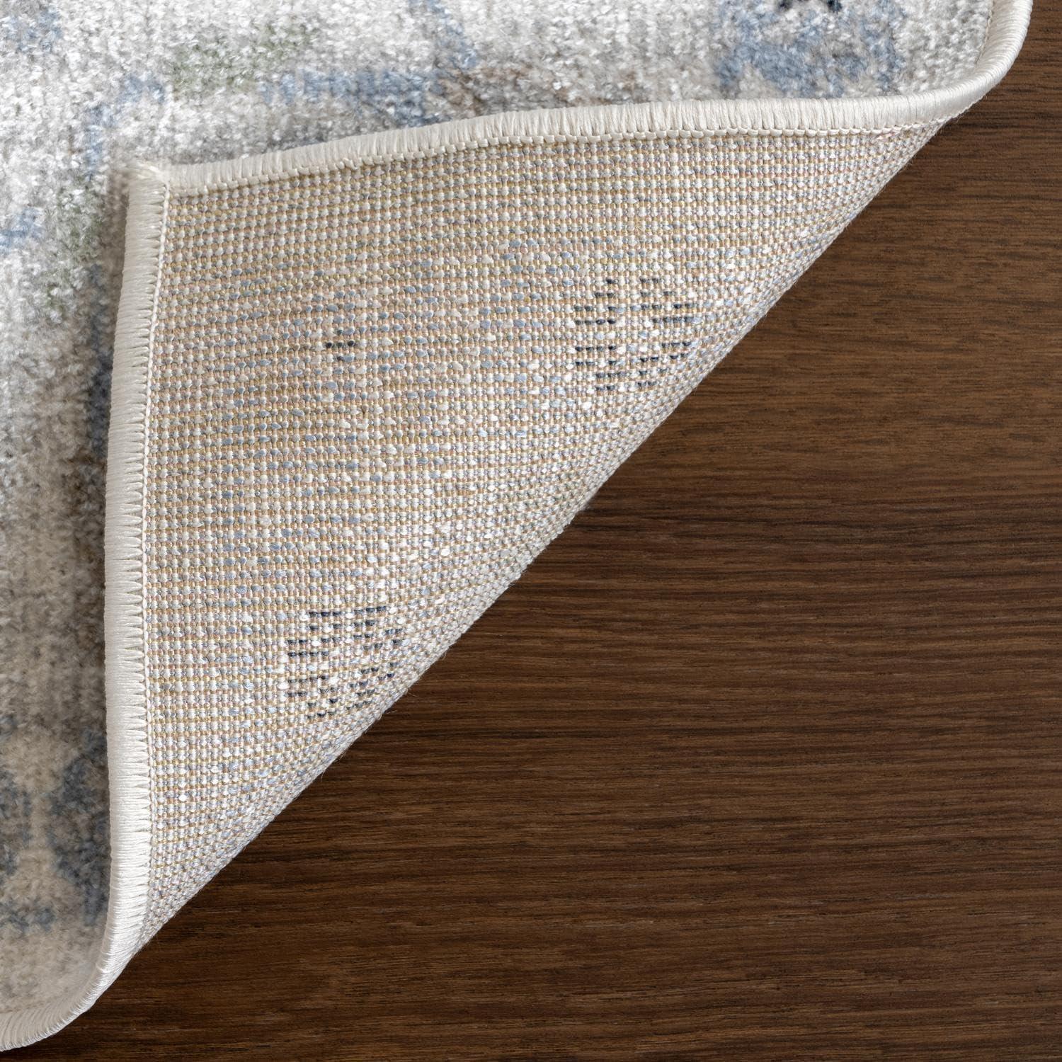 Nuloom Bridie Medallion Machine Washable Indoor Area Rug, 4' x 6', Blue