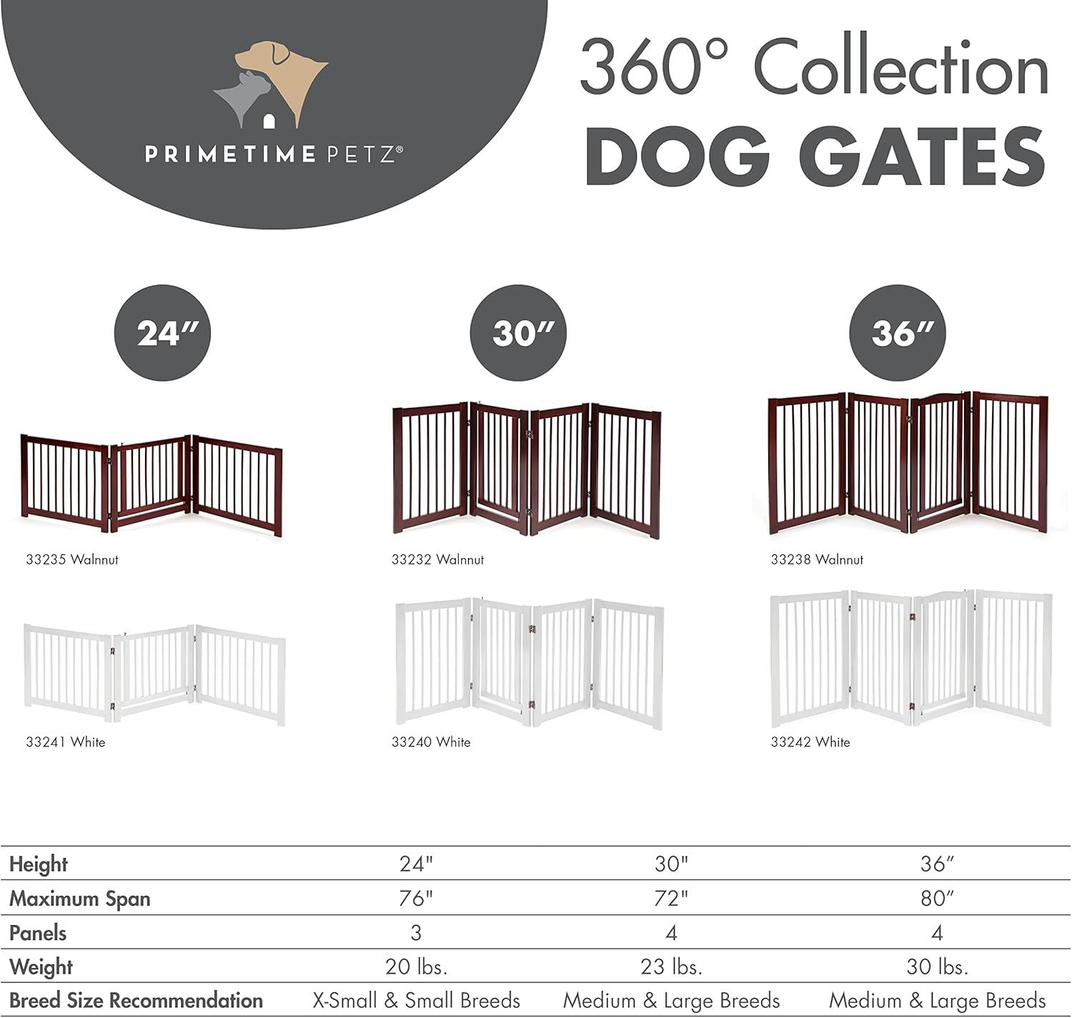 Primetime Petz 360 Configurable Pet Gate with Door 24" Secure Boundaries and Peace of Mind, Ensuring Safety and Freedom for Your Furry Friends