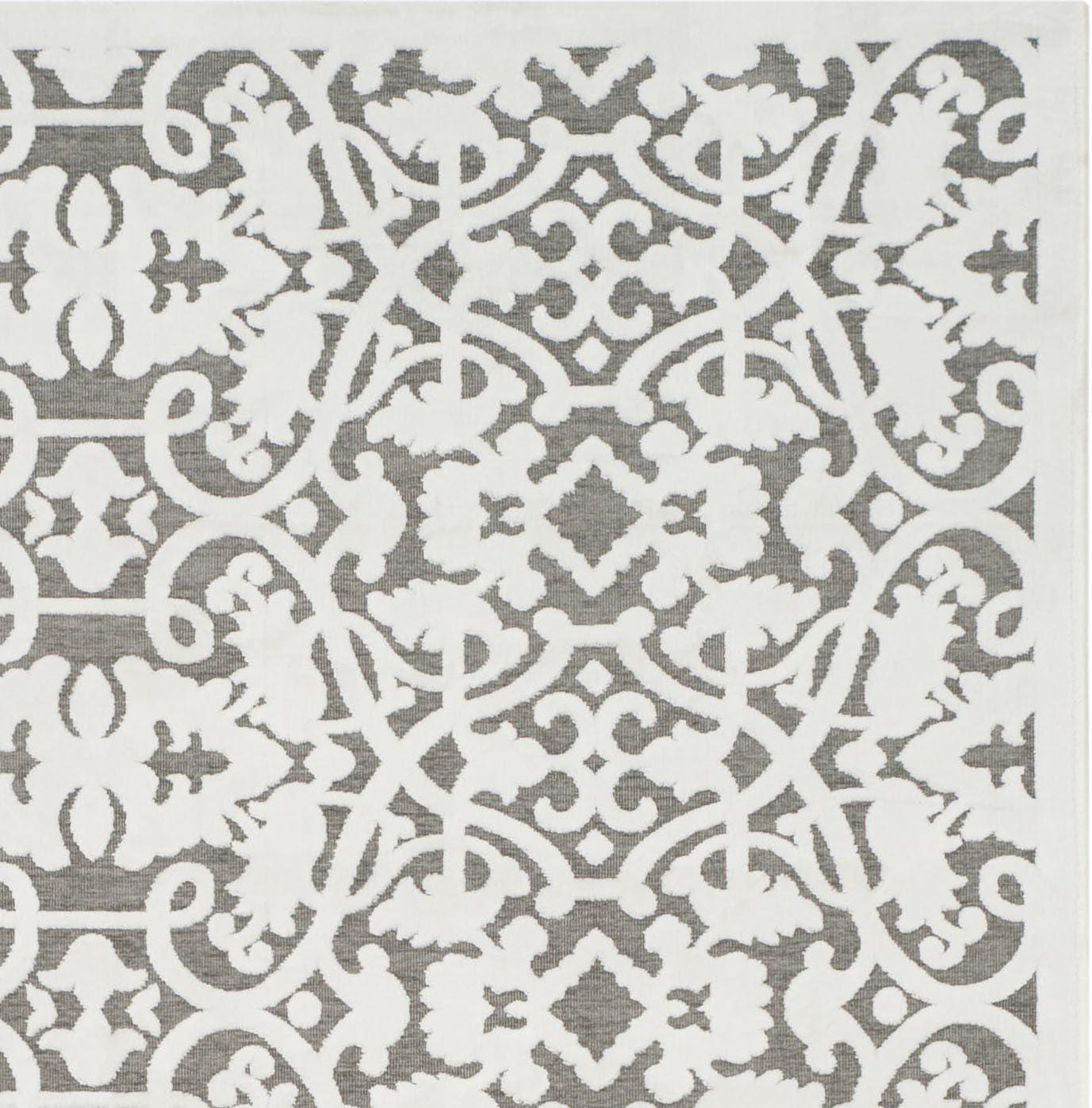 Paradise PARB636 Machine Made Indoor Area Rug - Ivory/Dark Grey - 5'x7'5" - Safavieh