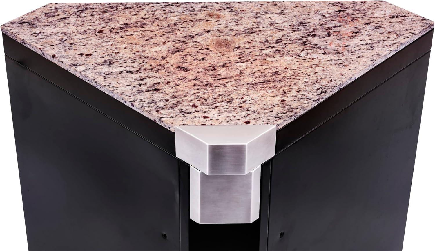 Charbroil Medallion Series Modular Outdoor Kitchen Corner Component with Storage, Black