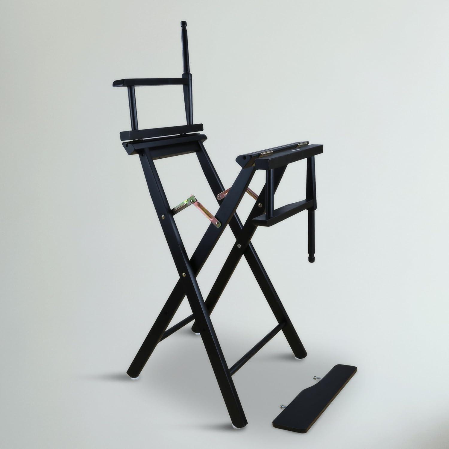 "30" Director's Chair Black Frame-Turquoise Canvas"