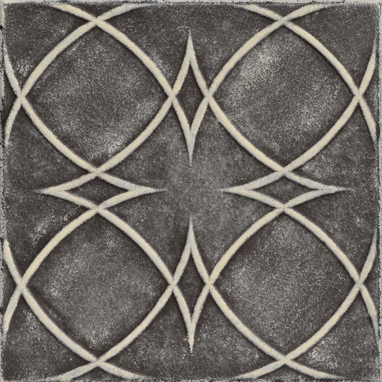 R82 - Circles And Stars Foam Glue-up Ceiling Tile in Brown Beige (129.6 Sq.ft / Pack) - 48 Pieces