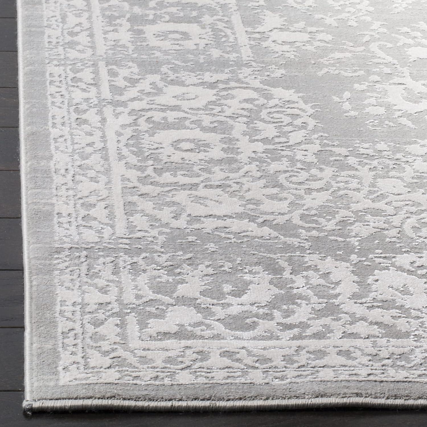 Princeton PRN713 Power Loomed Indoor Runner Rug - Grey/Beige - 2'x10' - Safavieh.