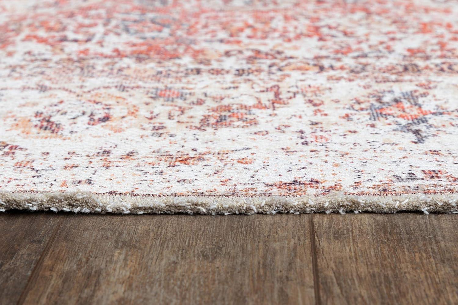 Momeni Traditional Rectangle Area Rug, Red, 5'6" X 8'6"