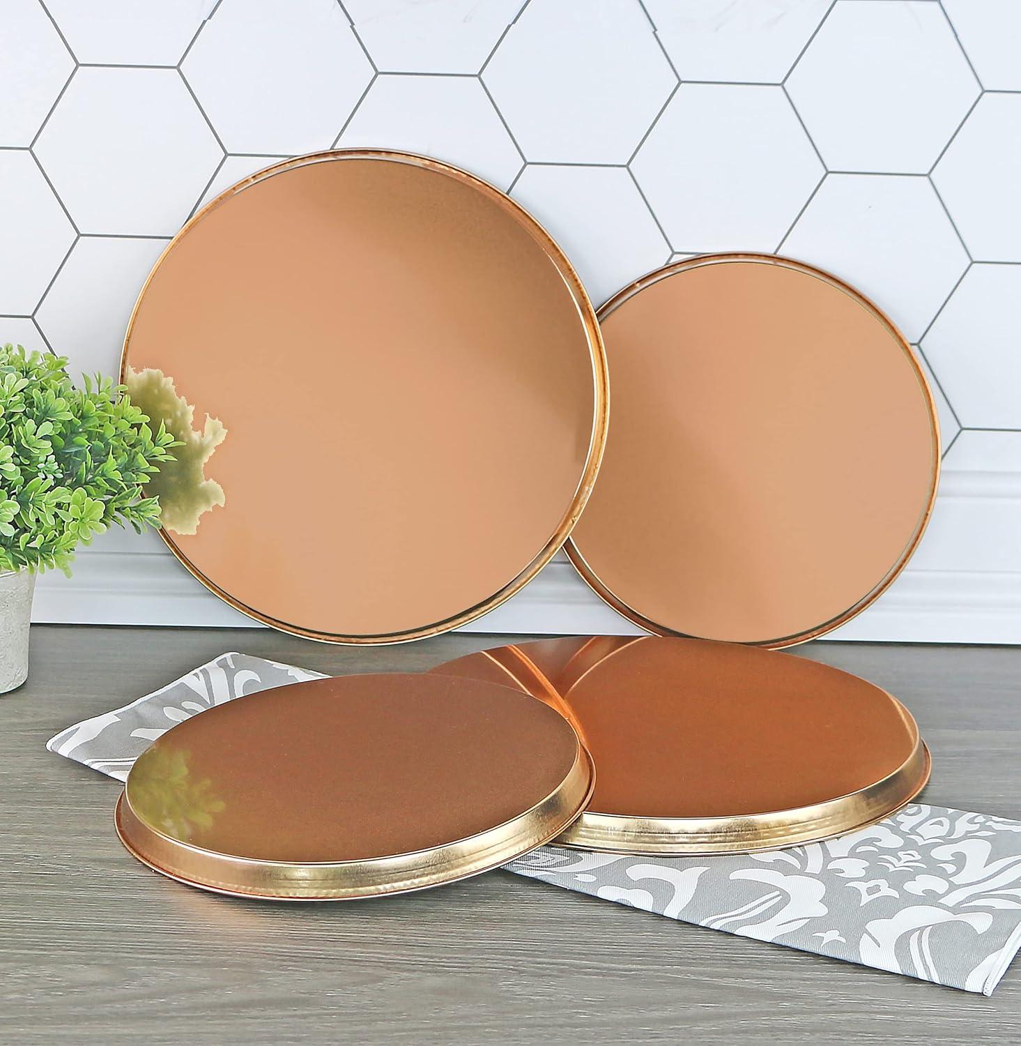 Reston Lloyd 4-Piece Electric Burner Cover Set, Copper