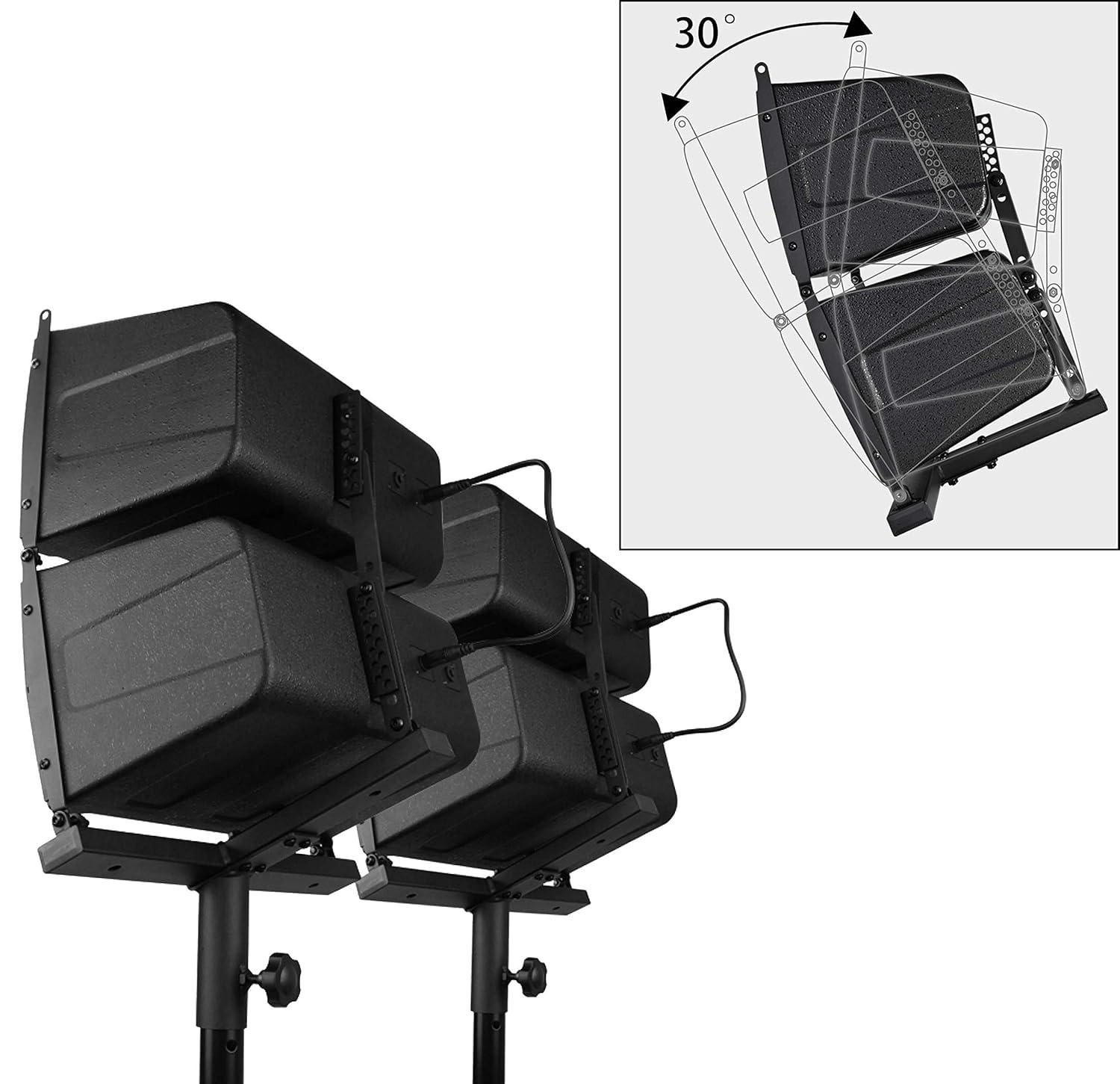PRORECK Stereo DJ/Powered PA System with Line Array Speaker Bluetooth Active Subwoofer