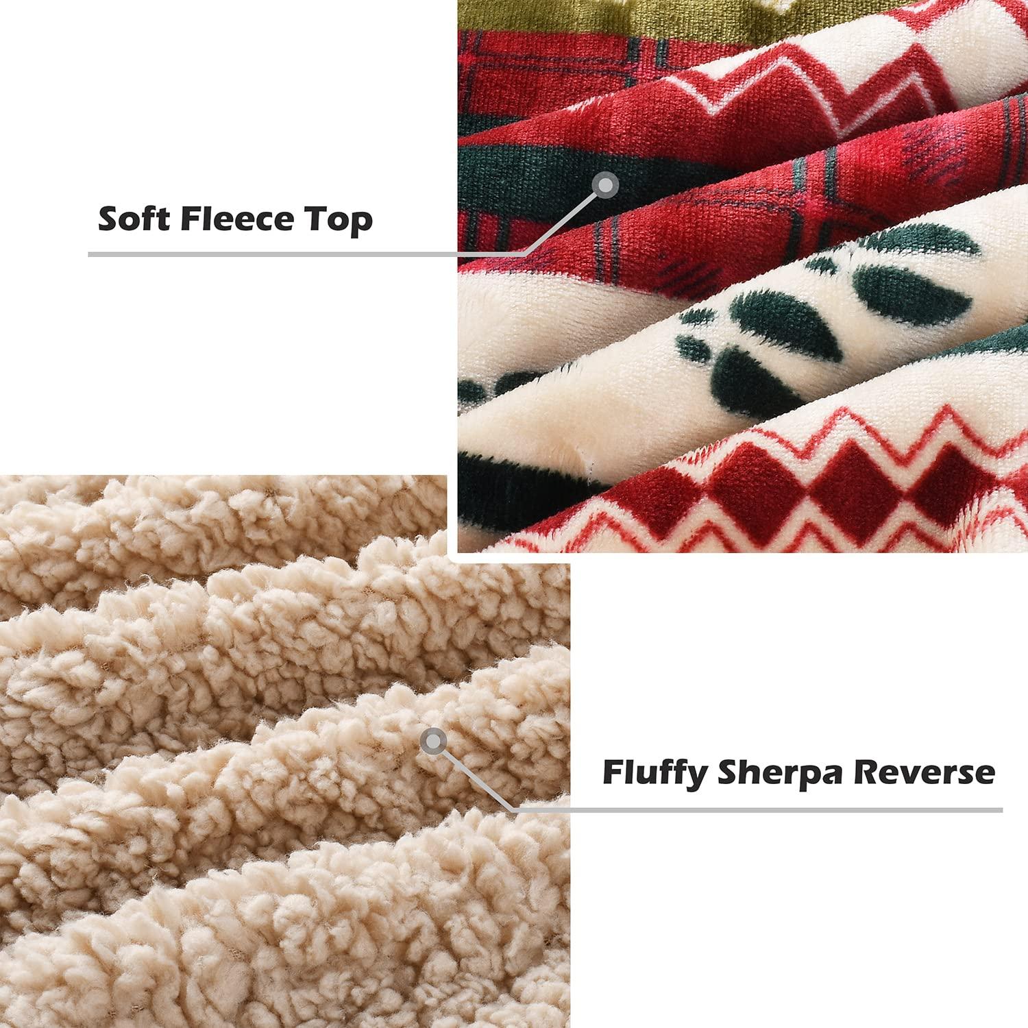 Catalonia Snowman Blanket, Christmas Sherpa Fleece Throw, Blanket For Couch And Bed,Soft,Thick, Fluffy,Warm